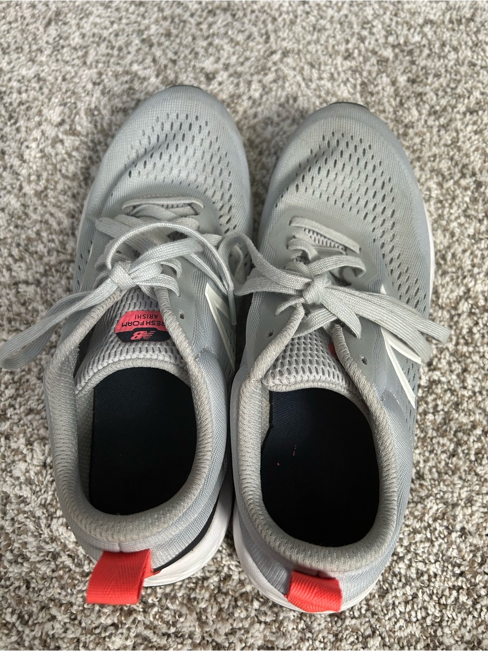 New Balance Light Gray Athletic Sneakers